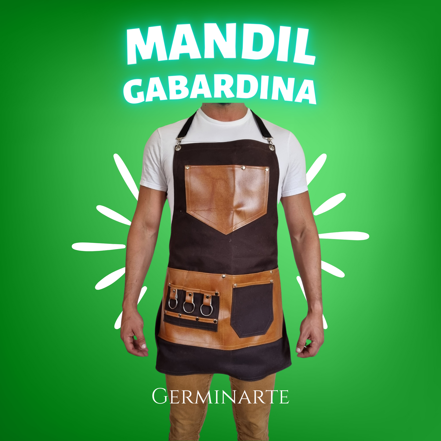 Mandil de Gabardina Café
