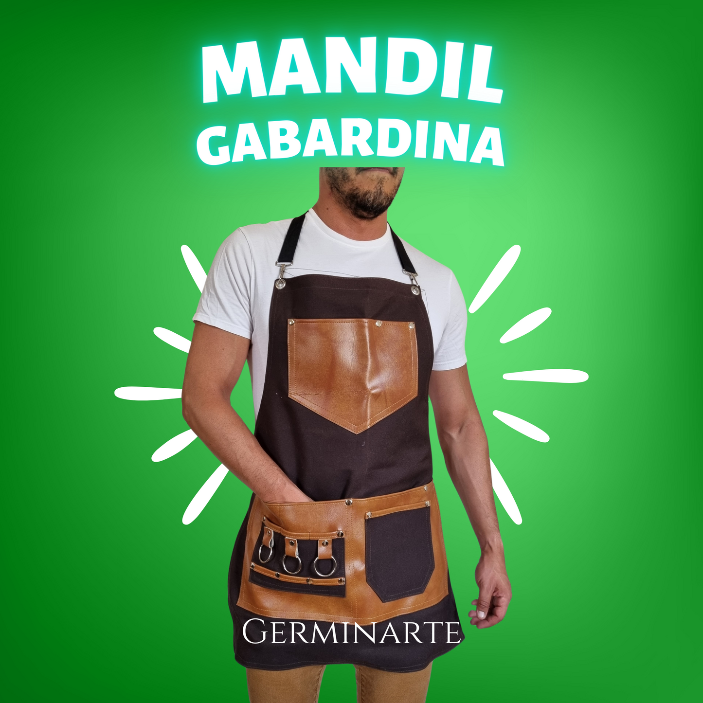 Mandil de Gabardina Café