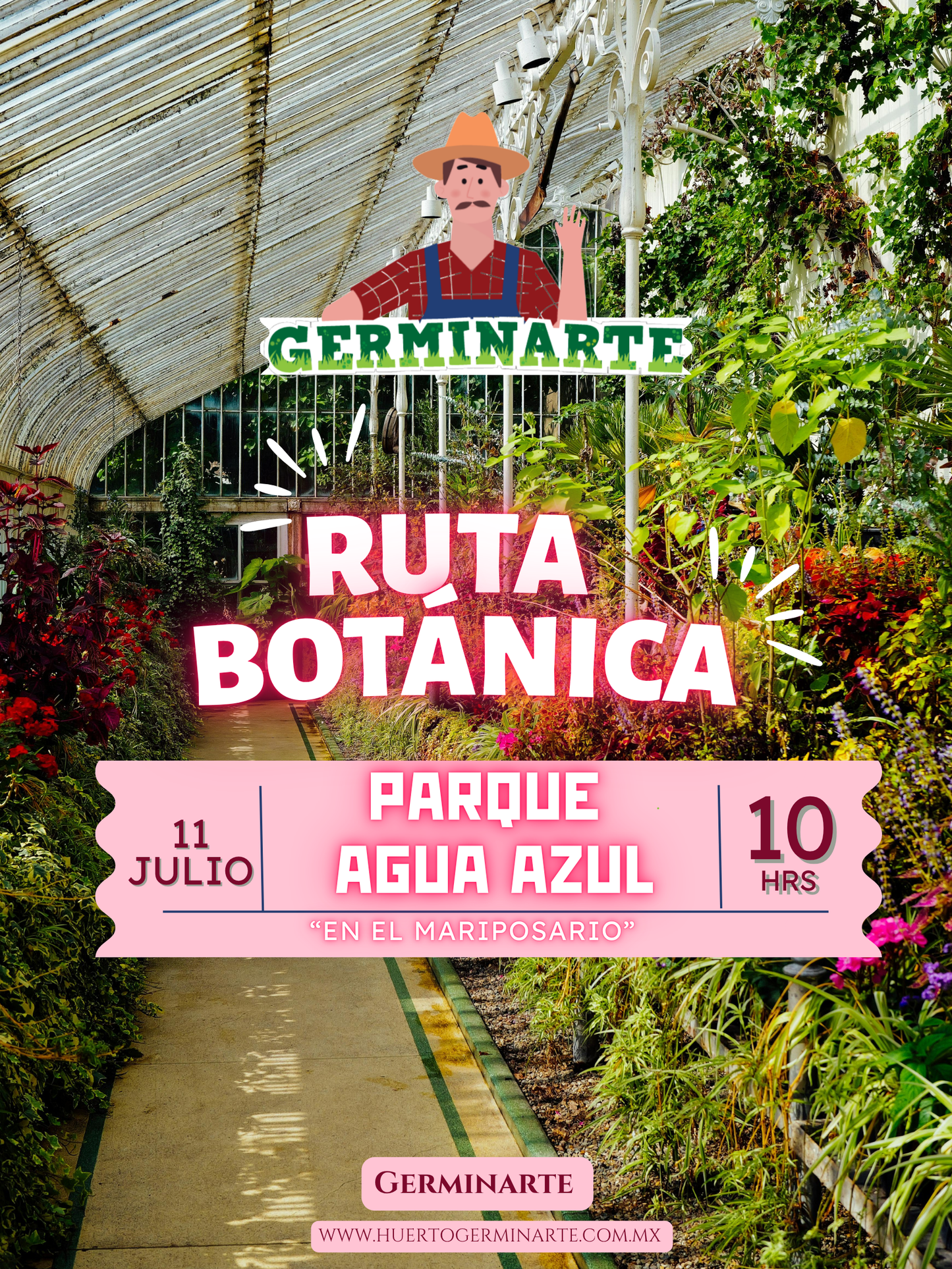 Ruta Botánica Parque Agua Azul Guadalajara 11 julio