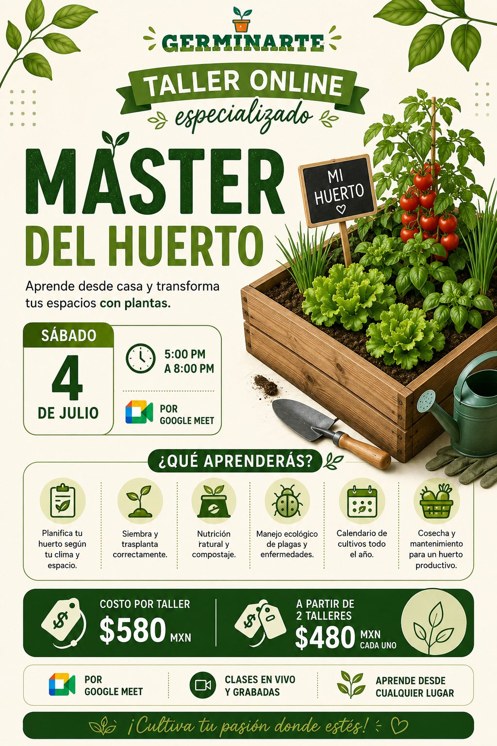 Talleres Online: Tijuana, Hermosillo, Tampico, Mexicali, Reynosa